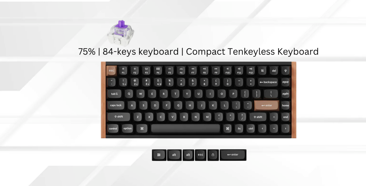 Nz Keyboard How Many Switches in a 75% Keyboard: Layout Guide – Keychron New Zealand