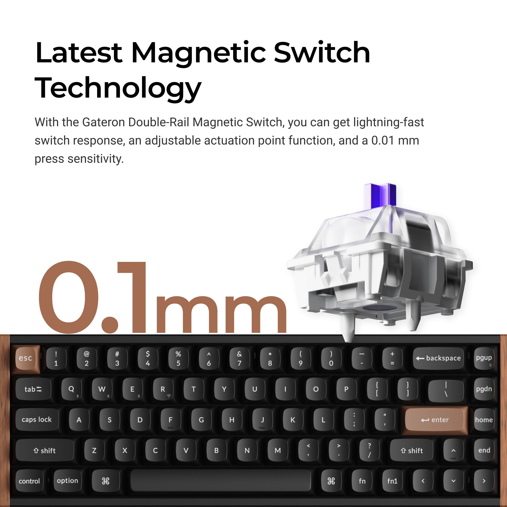 キーボード Keychron K6 HE Wireless Magnetic Switch Keychron K6 HE Wireless Magnetic Switch Keyboard
