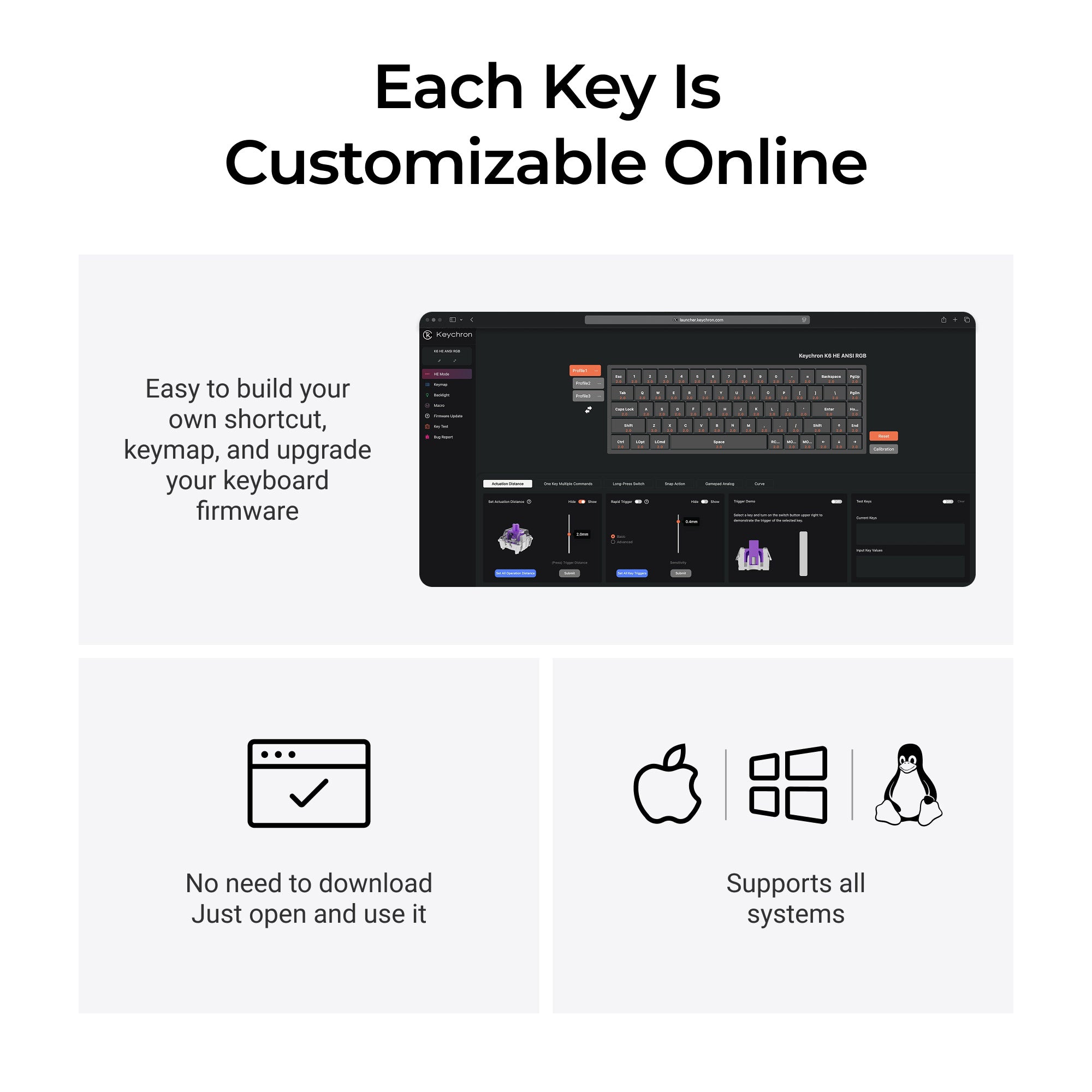 Keychron K6 HE Launcher Customization