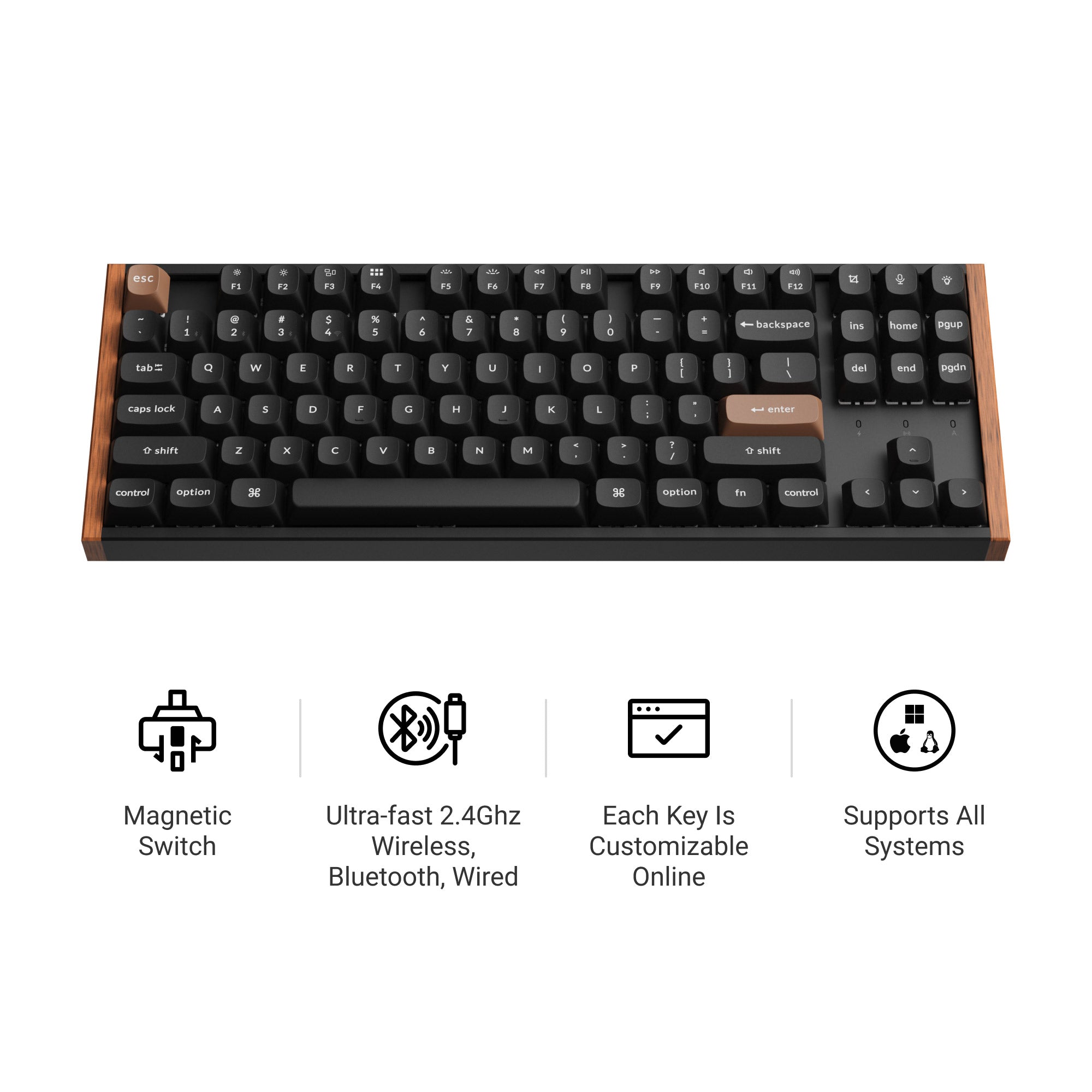 Keychron K8 HE Wireless Magnetic Switch Custom Keyboard – Keychron