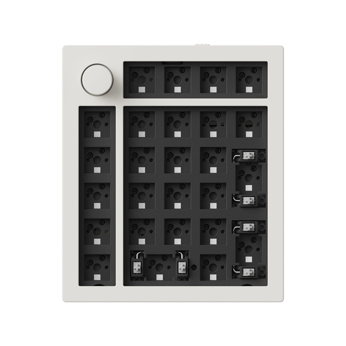 Keychron Q0 Max QMK VIA custom number pad knob full aluminum white frame for Mac Windows RGB backlight barebone