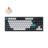 Keychron Q3 Max QMK VIA Wireless Custom Mechanical Keyboard 80% Layout Aluminum Black Fully Assembled Knob for Mac Windows Linux Gateron Jupiter Red