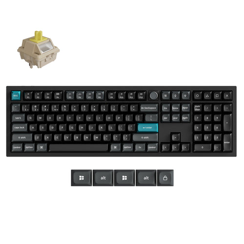 Keychron-Q6-Ultra-8K-Wireless-Custom-Mechanical-Keyboard-Black-Keychron-Silk-POM-Switch-Banana