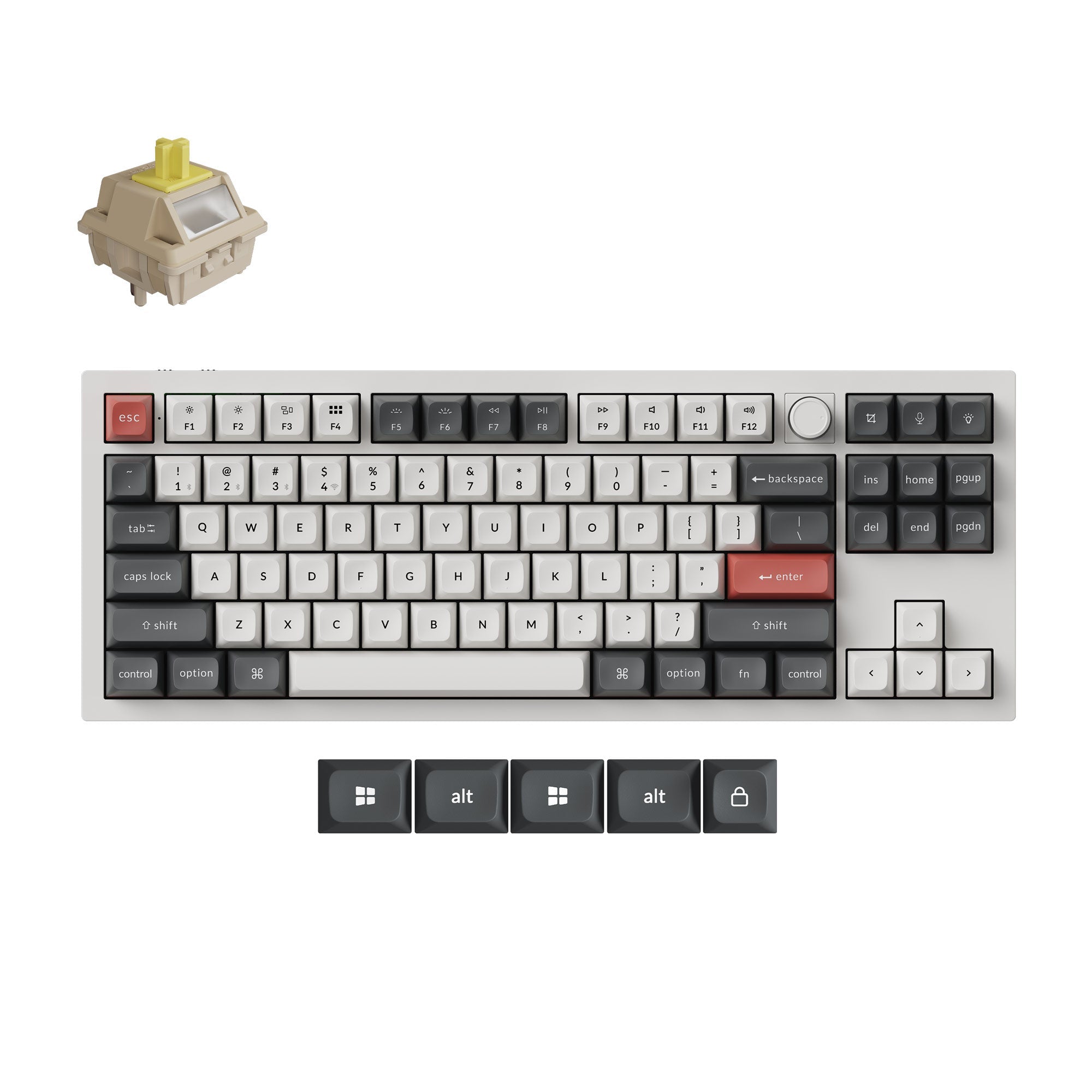 Keychron Q3 Ultra 8K JIS 赤軸 Keychron Q3 Ultra 8K Wireless Custom Mechanical Keyboard
