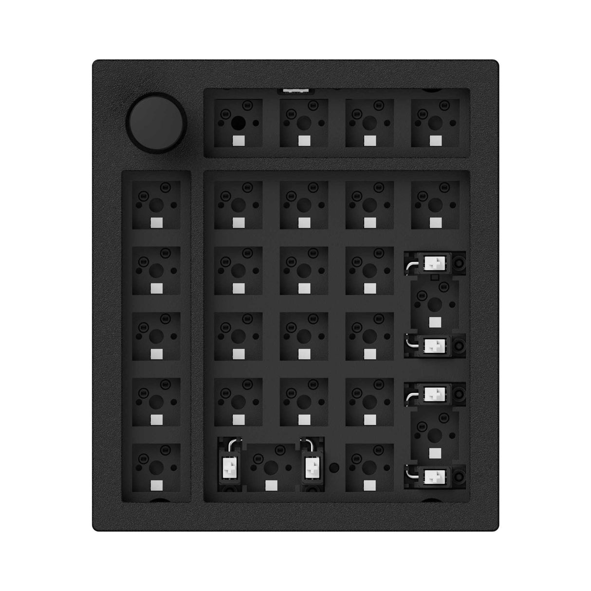 Keychron Q0 Plus QMK VIA custom number pad knob full aluminum black frame for Mac Windows RGB backlight hot swappable