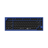 Keychron Q12 QMK VIA southpaw custom mechanical keyboard 96 percent full aluminum frame for Mac Window Linux barebone ISO blue