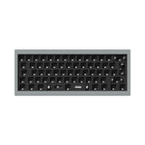 Keychron Q4 Pro QMK/VIA wireless custom mechanical keyboard 60 percent layout full aluminum grey frame for Mac WIndows Linux with RGB backlight and hot-swappable barebone ISO