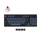 Keychron Q5 QMK VIA custom mechanical keyboard 96 percent layout full aluminum frame Mac Windows Spanish ES ISO layout hot swappable Gateron G Pro brown