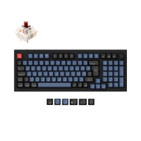 Keychron Q5 QMK VIA custom mechanical keyboard 96 percent layout full aluminum frame Mac Windows Swiss layout hot swappable Gateron G Pro brown