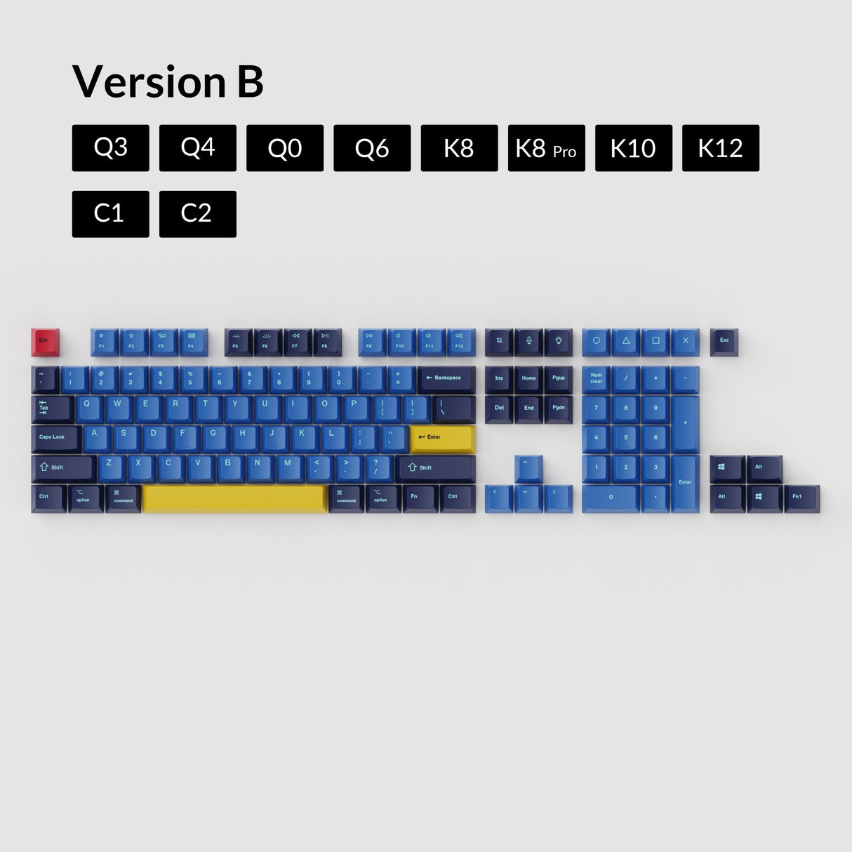 OEM Dye-Sub PBT Keycap Set - Beach