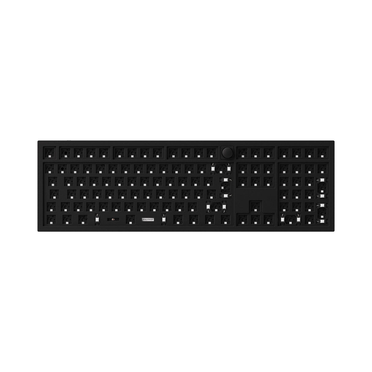 Keychron Q6 QMK VIA custom mechanical keyboard full size layout full aluminum frame for Mac Windows Linux Barebone knob carbon black