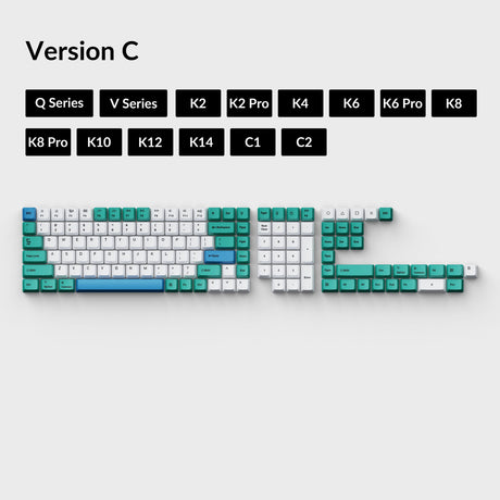 OEM Dye Sub PBT Keycap Set Iceberg Version C